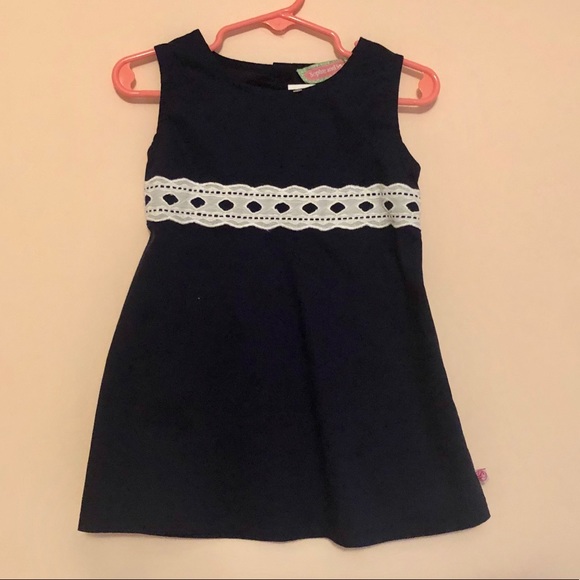 Sophie and Sam Other - Sophie and Sam navy & eyelet lace empire dress Sophie and Sam Other - Sophie and Sam navy & eyelet lace empire dress